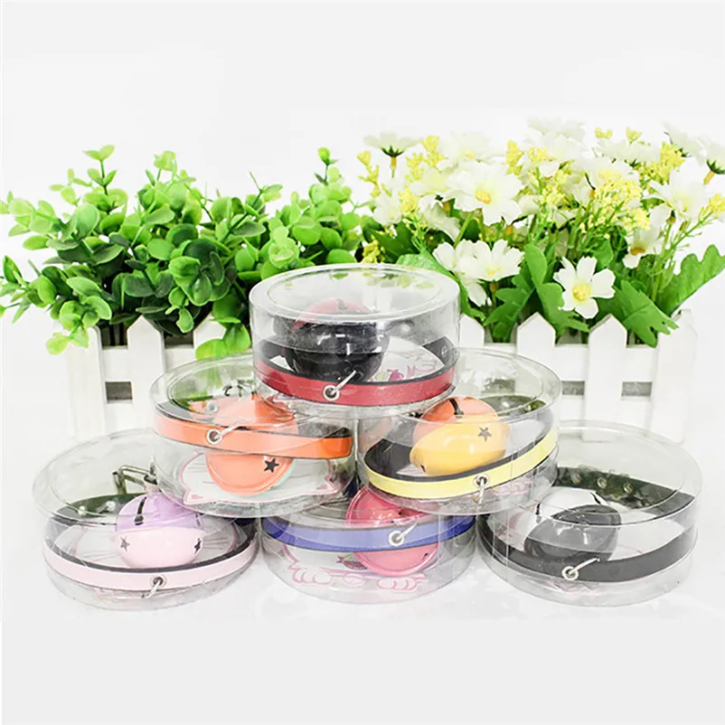 Pendant Pet Cat Collar Exquisite Adjustable Cute Multiple Colors Cat Bell Accessories pet Product Leash and Harnesses A14 (6)