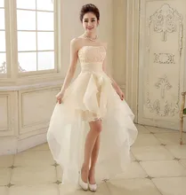 2016 hohe Qualität Abendkleid Vordere Kurze Zurück Lange Frauen Abendkleider High Low Prom Kleider Sommer Stil Rot Und Champagne