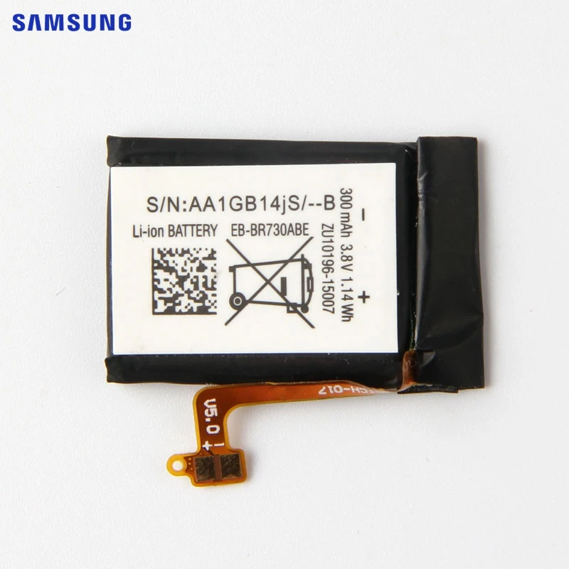 Samsung оригинальная замена Батарея EB-BR730ABE для samsung Шестерни S2 3g R730 SM-R730A SM-R730V SM-R600 SM-R730S SM-R730T 300 мА-ч