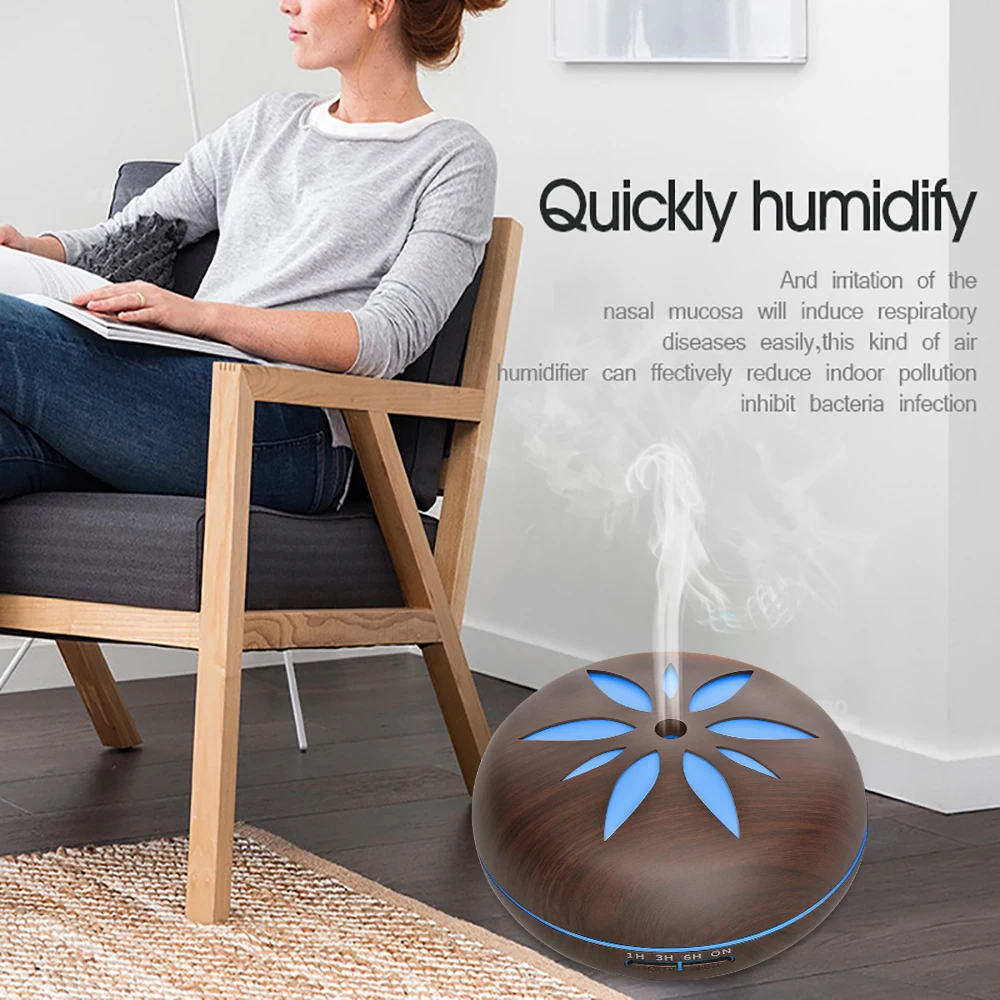 

GDAS 1822UK Aroma Essential Oil Diffuser 550ml Portable Handhold Mist Sprayer USB Electric Ultrasonic Humidifier With LED Lamp