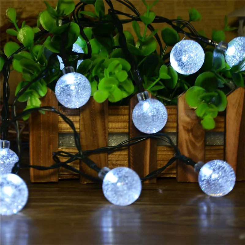 Наружный светодиодный шар-пузырь, солнечный Рождественский свет, 2 шт./партия, Lumiere Solaire Exterieur для украшения дома