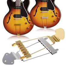 Gold Chrom Trapeze 6-string Saitenhalter für Archtop Gitarre Hohe Qualität Neue SIND4