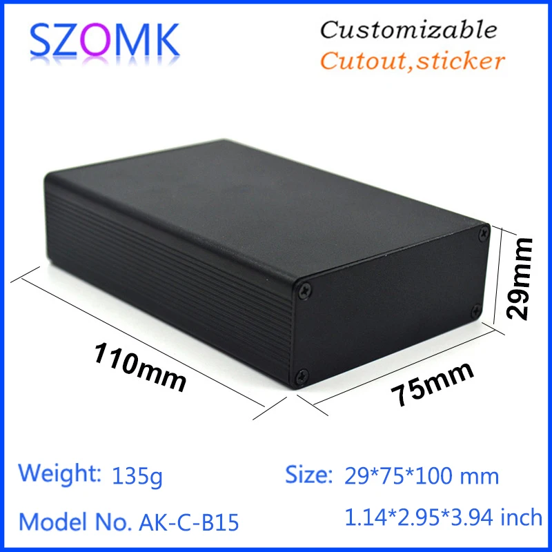 aluminum box for electronic project extruded aluminum electrical cabinet szomk aluminum housing for pcb design GPS control enclosure (6)