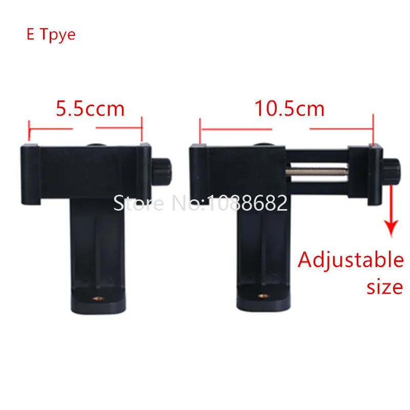 Universal Mobile Phone Clip Holder Mount Bracket Adapter for Smartphone Camera Cell Phone Tripod Stand Mount Adapter Monopod (12)