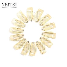 Волосы Neitsi, я Форма зажимы Нержавеющая сталь волос заколки для перо клип в наращивание волос парики утка 3,2 см 50 шт./упак. Цвета