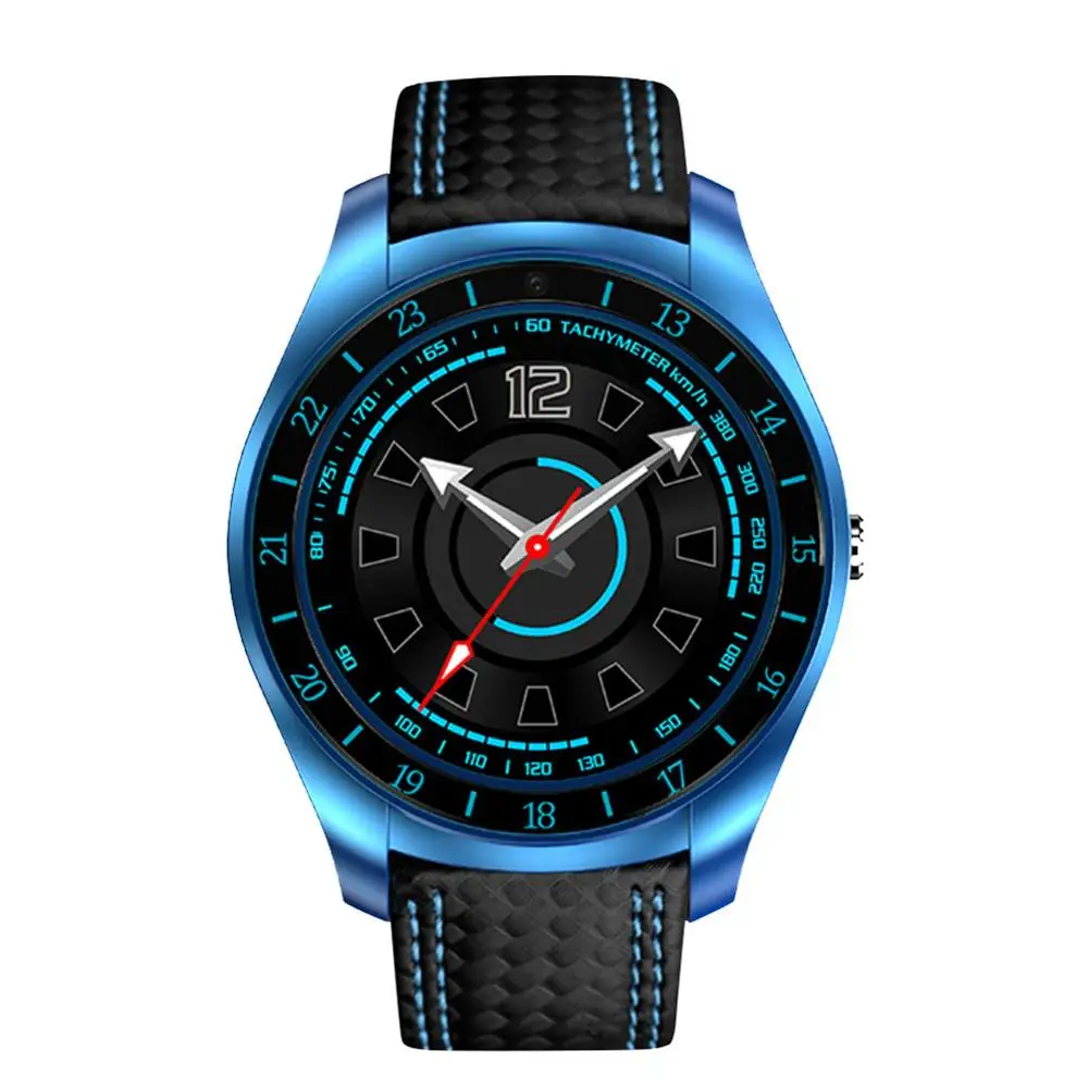 V10 Смарт часы для мужчин браслет с камерой Bluetooth Smartwatch Шагомер монитор сердечного ритма Sim карты наручные часы для телефона Android - Цвет: Синий