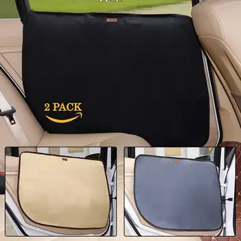 

2 Pcs Pet Car Door Cover Waterproof Pet Car Protection Pad for Dogs Cats Dirt Sticky Grasping Fit All Vehicles Dog Accessories