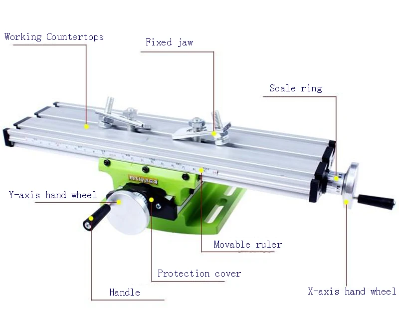 Скамья тиски для сверления фрезерный станок мини Многофункциональный Крест Рабочий стол тиски механические инструменты