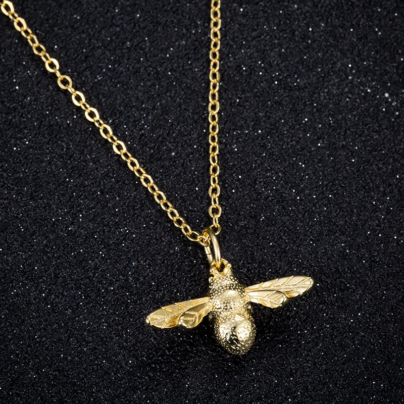 Jisensp, уникальные ювелирные изделия, милое модное индивидуальное ожерелье в виде животного, подвеска в виде пчелы, ожерелье, шикарные ожерелья, подарок для женщин, девочек, детей