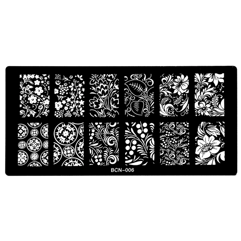 1Pcs DIY Nail Art Flower vine Leaf Design Image Template Beautiful Wild flower Pern Leaf Polish