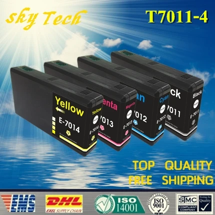 1 Set Compatible Cartridge For T7011 - T7014 Epson WP-4000 WP-4015DN WP-4095DN WP-4500 WP-4515DN etc .. | Компьютеры и офис