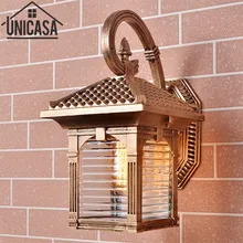 Garden Outdoor Wall Lamp Vintage Pathway Antique Aluminum Industrial European style landscape Lighting Modern waterproof Lights modern european landscape design