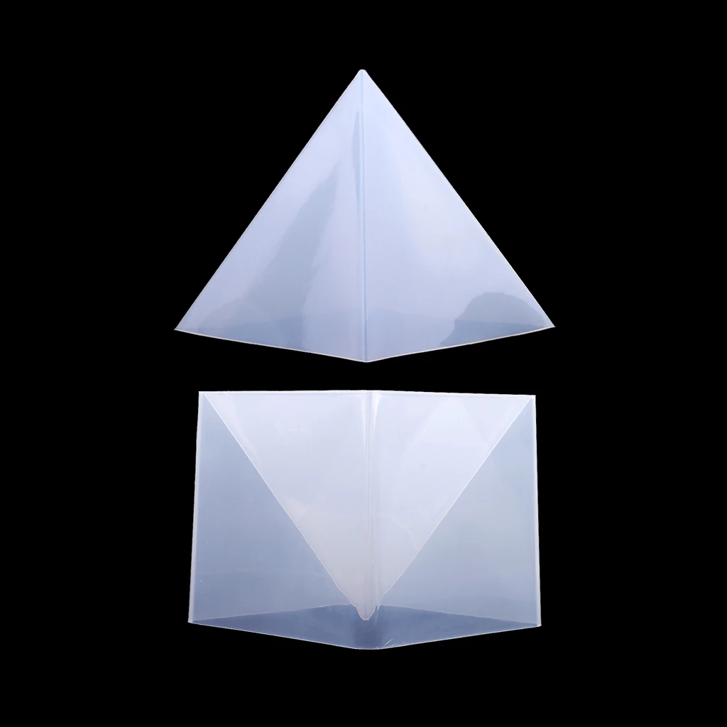 1 Set 15cm Large Pyramid Shape DIY Silicone Mould for Resin Casting Jewelry Making Ornaments Flower Specimen Making Supplies