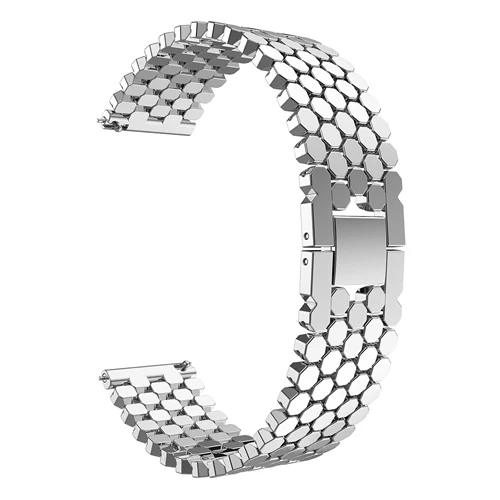 Ремешок из нержавеющей стали для samsung S3 frontier galaxy watch 46 мм huawei watch gt 2 46 мм ремешок 22 мм браслет металлический ремешок для часов - Цвет ремешка: silver