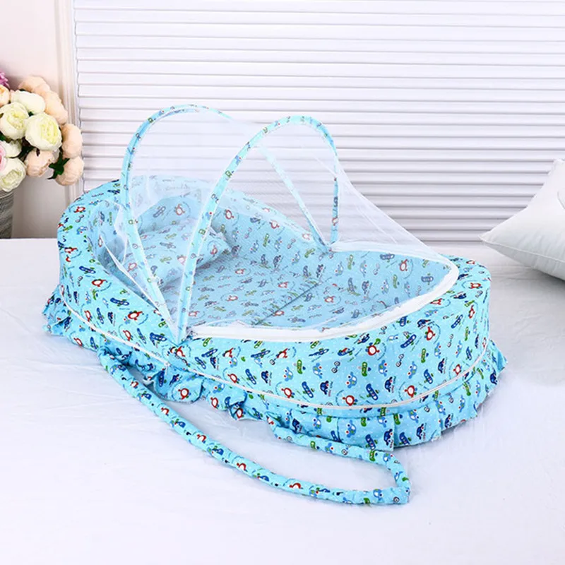 0-24 Months Baby bed with mosquito net portable baby crib game cotton folding bed with cover portable baby cot baby crib