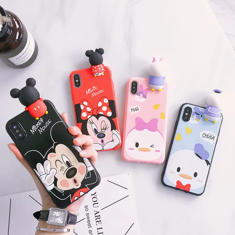 

Mate 20 pro Cartoon Minnie case Cute 3D Mickey Mouse phone case For Huawei 8X /8X max/Note 8/Mate 20/20X Daisy back cover