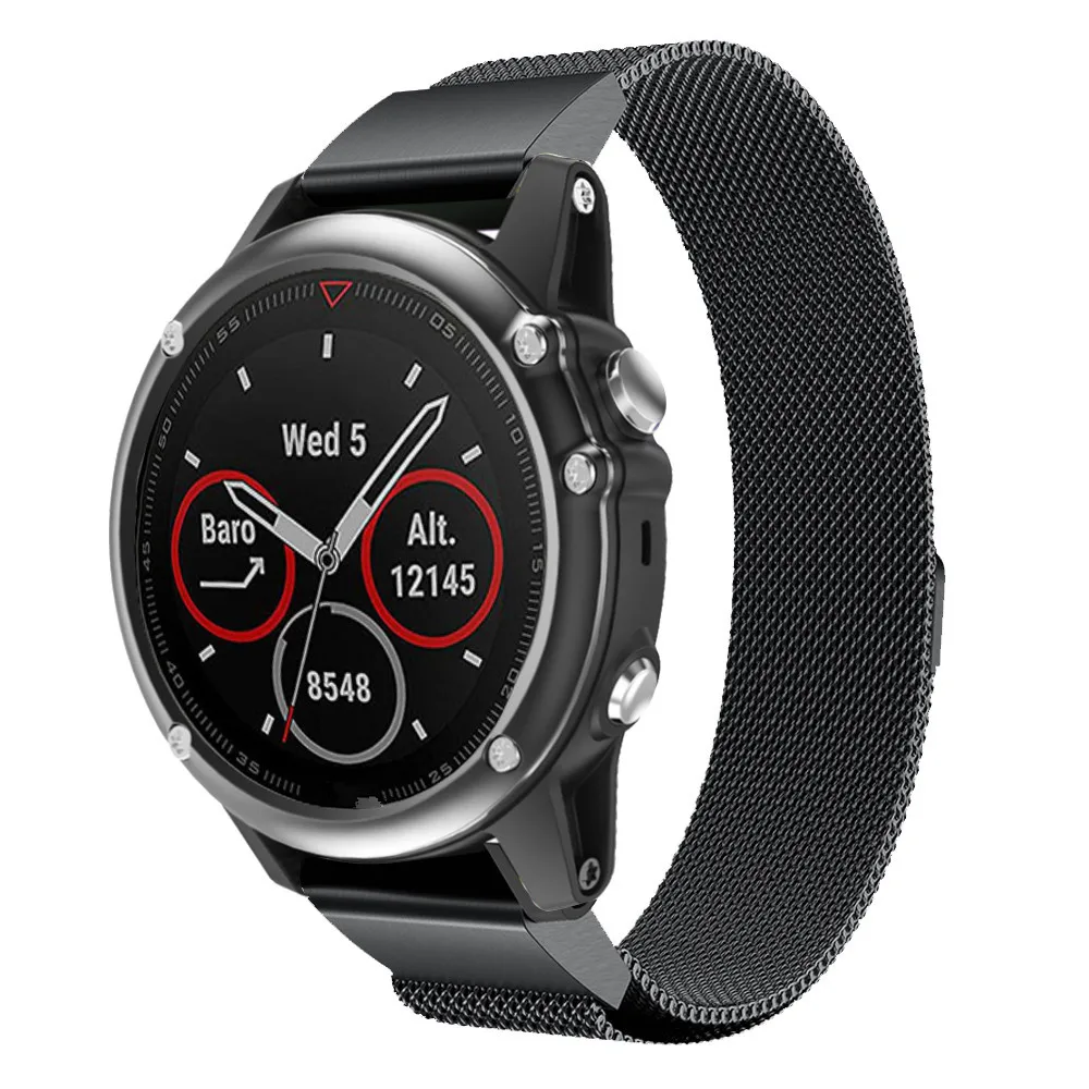 3 In1 Миланского ремешок для Garmin Fenix 5/Fenix 5X ремень быстро легко Fit ремешок+ Экран Защитная пленка для Garmin Fenix часы