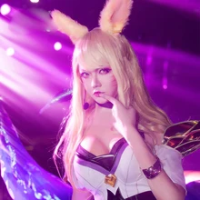 Новинка LOL KDA Ahri косплей костюм K/DA Косплей Pu сексуальный костюм игра Ahri наряд Fullset LOL KDA группа женский костюм Рождество