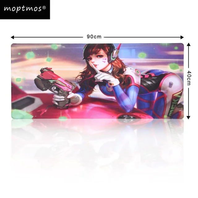 Overwatch Extended Gaming Mouse Pad Rubber Base With Anti Fray Cloth