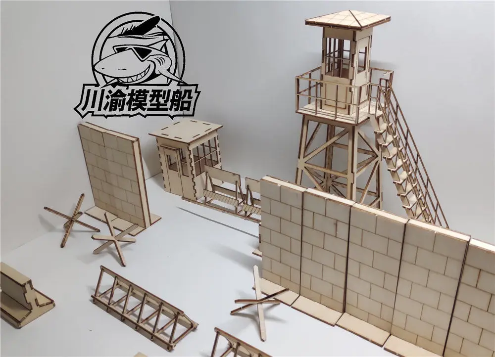 Масштаб 1/35 Берлинская стена набор для стоянки танк картина Диона DIY деревянная
