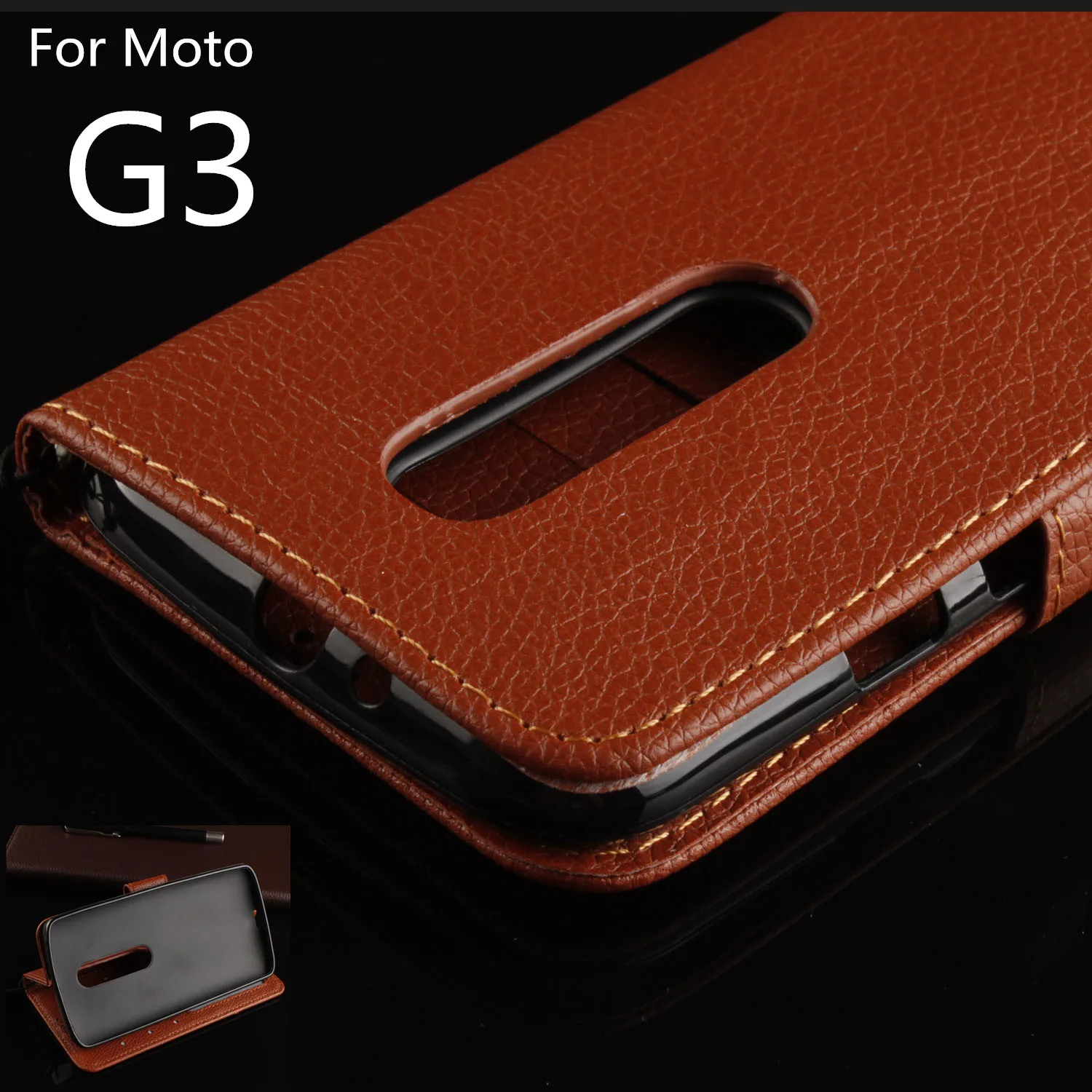 Flip phone case for Motorola Moto G3 XT1550 XT1543 XT1561 cover case drop detection holster Cash