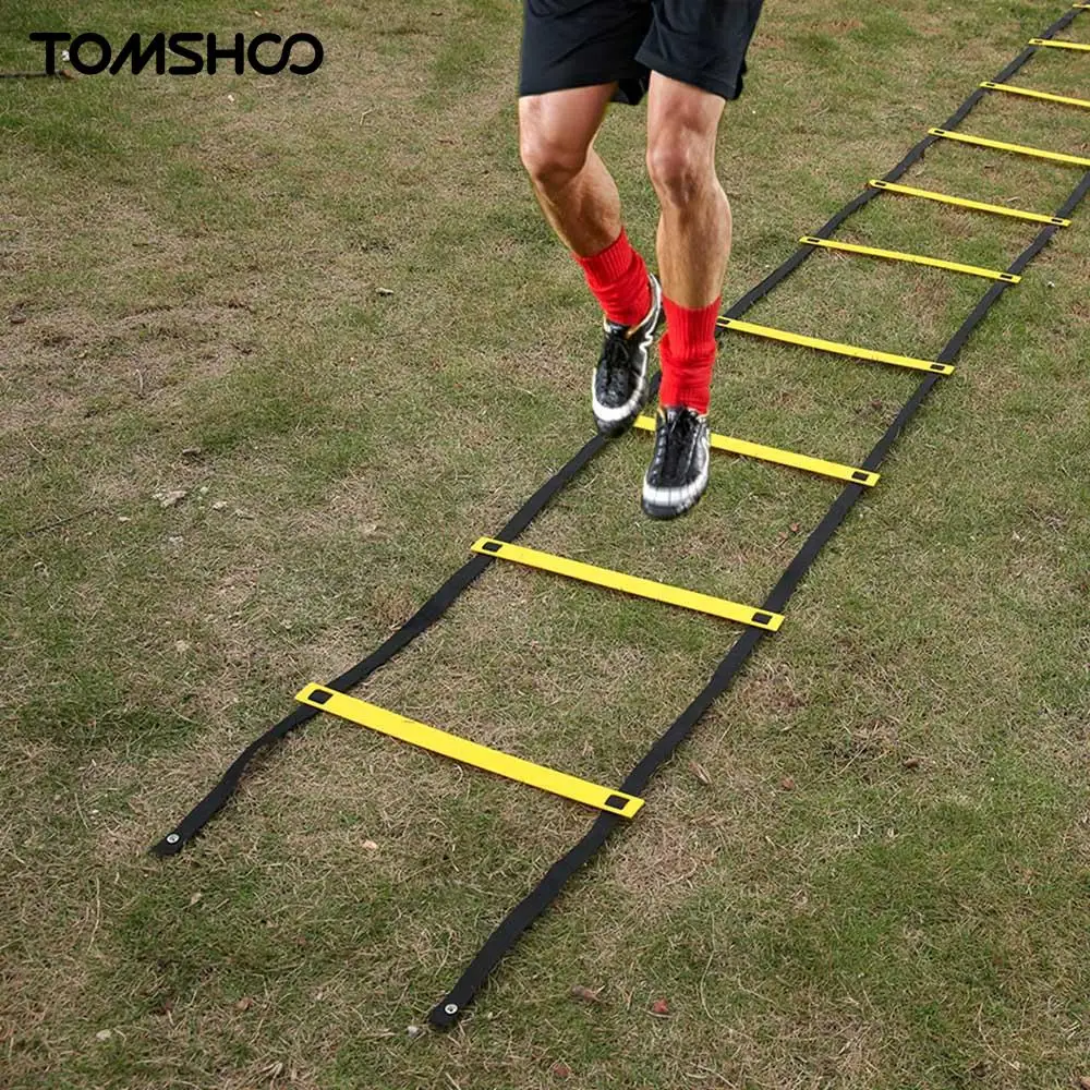 

TOMSHOO 11 Rung 5 Meters Agility Ladder Speed Training Ladder For Soccer Football Feet Speed Training Fitness Workout +Carry Bag