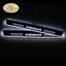 SNCN 4 шт Автомобильная дверь с электроприводом порога для Opel Insignia- ультра-тонкий акриловый Динамический светодиодный приветственный свет Накладка на порог двери