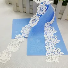 Цветок ротанга помадка формы украшения торта инструменты антипригарный кружевной силиконовый коврик июня#13