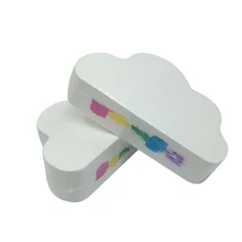 Rainbow Cloud Zout Essentiële Olie Baden Bal Bubble Exfoliërende Hydraterende Huidverzorging Props Natuurlijke Bubble Bad Bommen Bal J11(China)