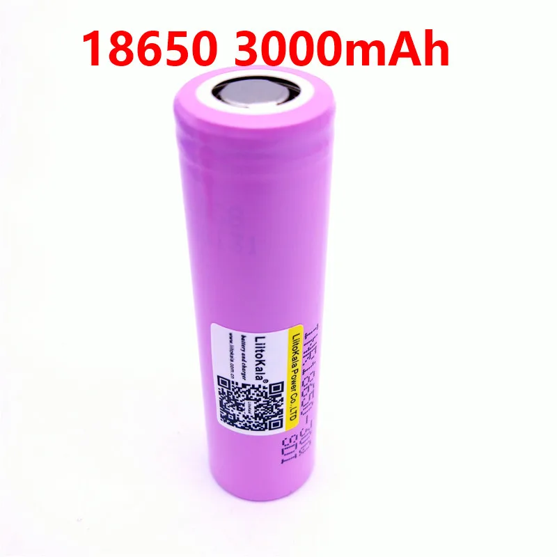 LiitoKala 100% оригинальный новый для INR 18650 аккумулятор 3 7 в 3000 мА · ч литий ионный