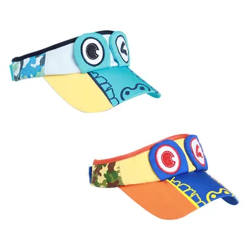 

Children's Breathable Visor Hat Cartoon Baby Alligator Pattern Mesh Baseball Cap