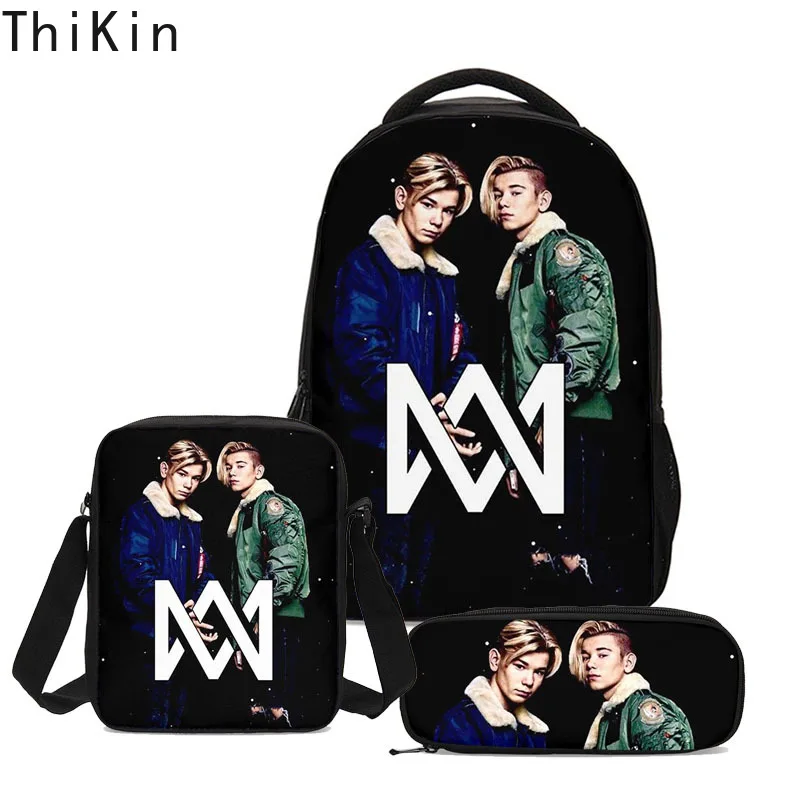 

THIKIN Marcus and Martinus School Bag Sets 3pcs Kids Backpack Shoulder Bagpack Mujer Bolsa Escolar Necessarie Sac Main Femme