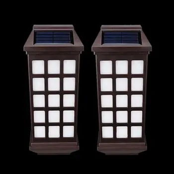 

Waterproof Solar Wall Lamp Fence Pathway Porch Garden Outdoor Lighting