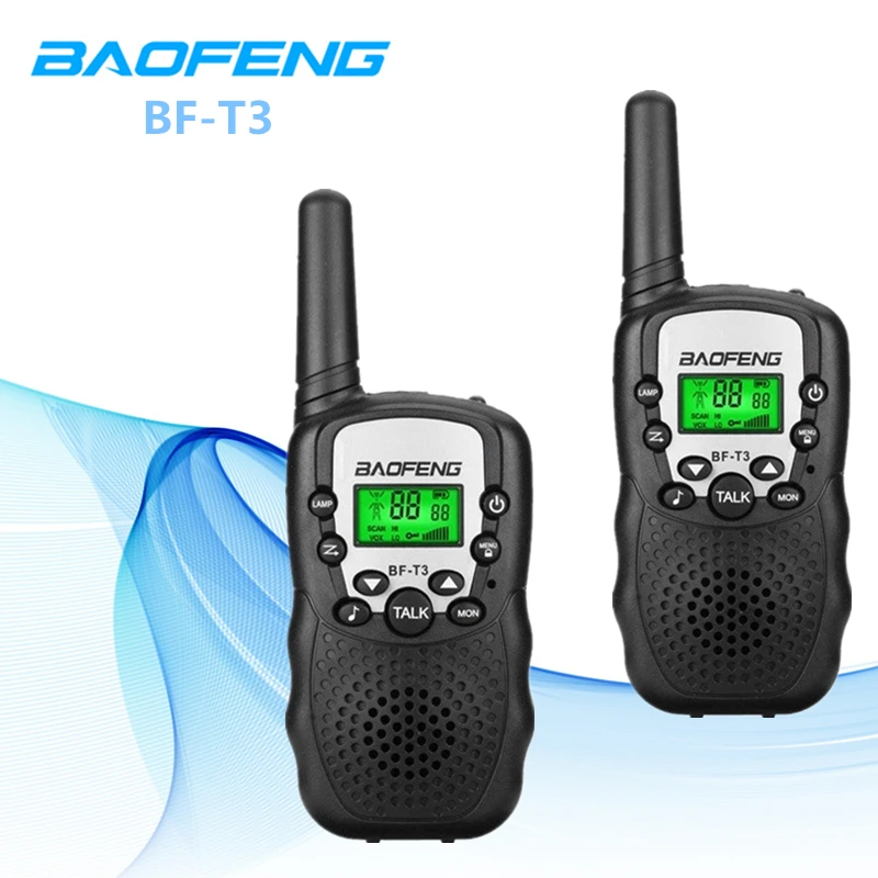 Портативная мини рация Baofeng 2 шт. радио для детей уличная кемпинга 22 канала УВЧ 462
