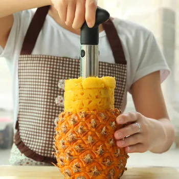 Hot Selling Creative Stainless Steel Fruit Pineapple Corer Slicers Peeler Parer Cutter Kitchen Tool