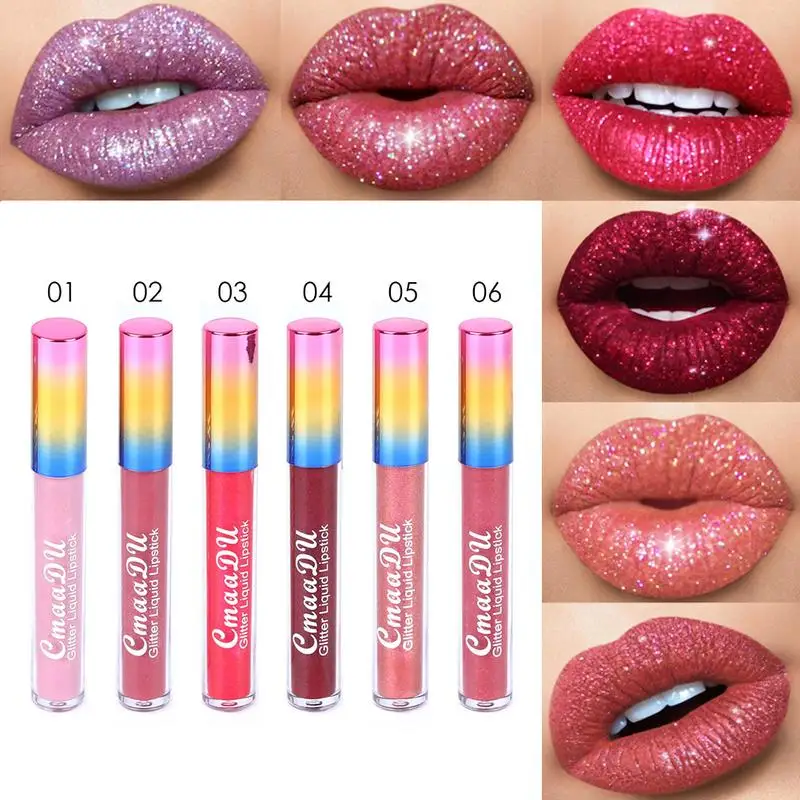 Новый Diamond блеск для губ Shimmer водостойкая жидкая губная помада макияж длительный