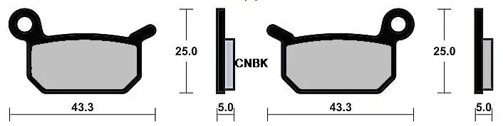 Brake Pad set for KTM Dirt SX50 SX 50 ProSenior LC 2004-2015 motorcycle brake pads