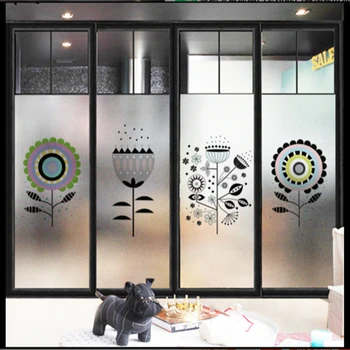 

Window Glass stickers Frosted Nordic glass doors and windows door frosted glass film translucent opaque bathroom stickers