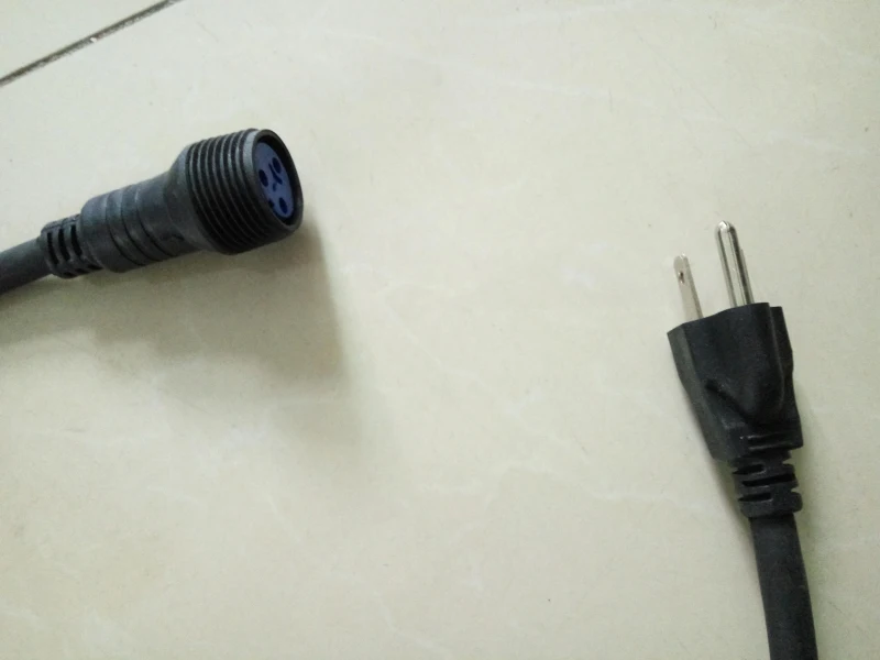 

free shipping 1pc AC US Cord Standard Power Plug for Moving Head Light LED Par Light 1.4m US Power Plug