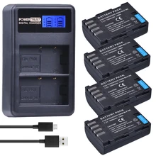 4 Pcs 1860 mAh DMW-BLF19E Câmera DMW-BLF19 Bateria DMW BLF19 BLF19E BLF19 + LCD Dual USB Carregador para Panasonic Lumix GH4 GH3 GH5