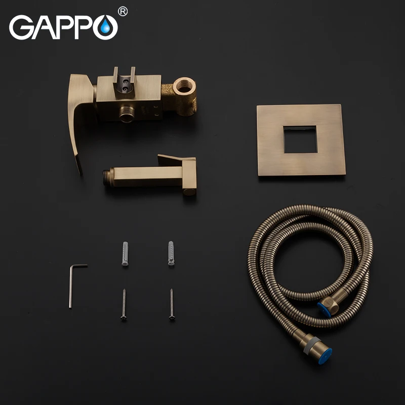 GAPPO Gold Bidet Faucets antique style bronze bidet shower wall mount bidet toilet hand held bidet