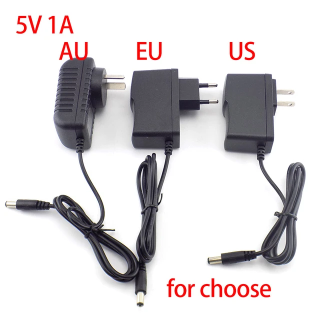 AC Converter Adapter DC 5V 3A Power Supply Charger 5.5mm x 2.1mm US 3000mA