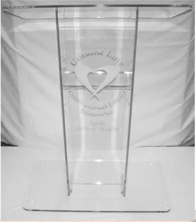 

Free Shipping modern Customized Acrylic Lectern For Church Pulpit Acrylic Church Lectern Podium