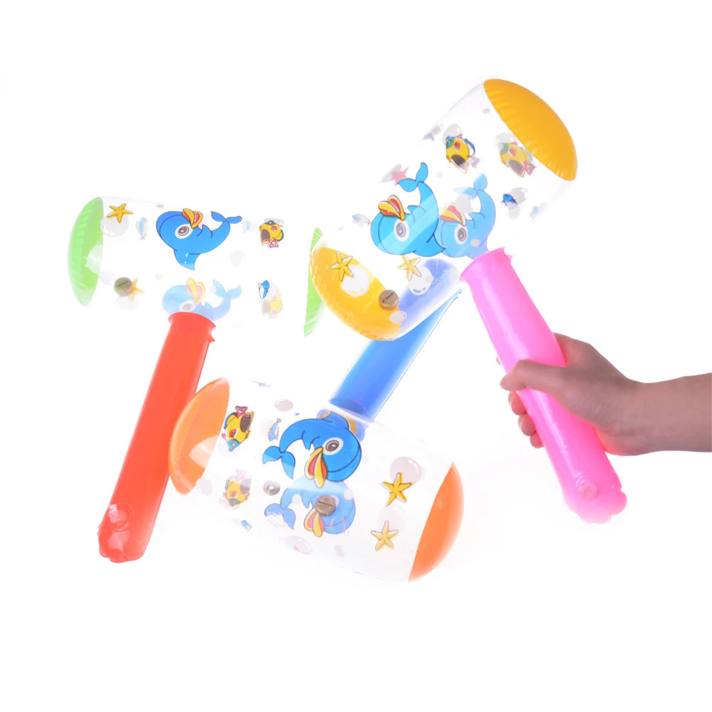 1 шт. мультфильм молоток с расклешенными Blow Up игрушка Детские надувные воздушные молоток забавные игрушки