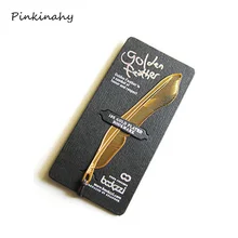 Креативные DIY милые Kawaii полые золотые перо металлические закладки для книги бумага школьные канцелярские товары офисный материал