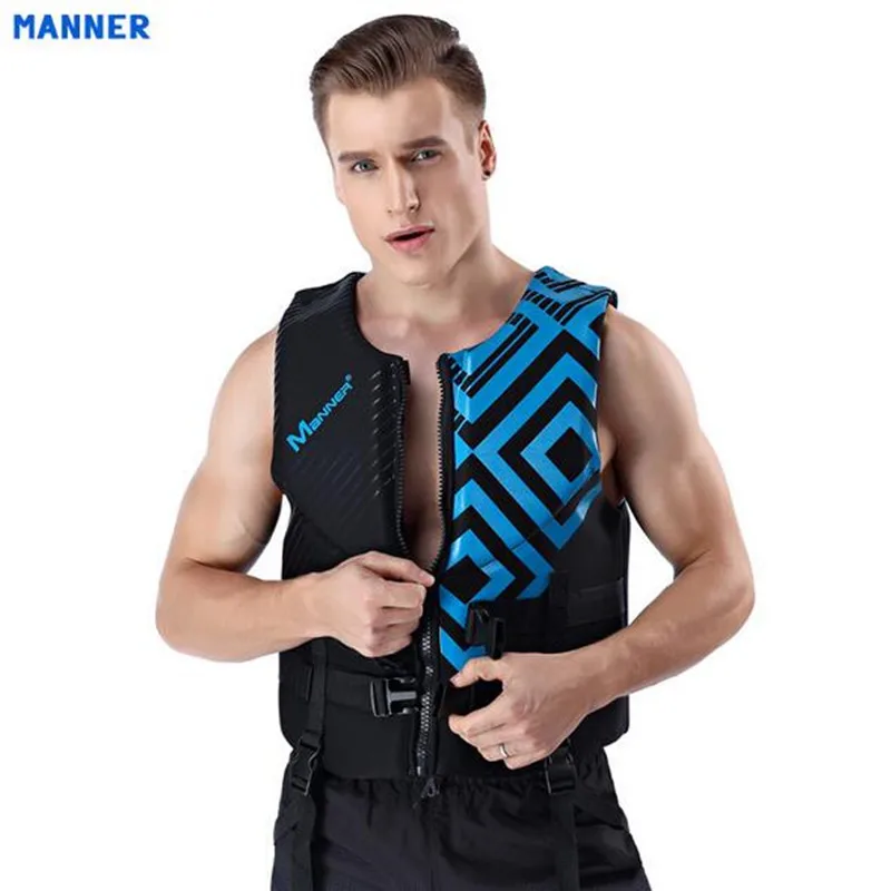 Life Jacket Neoprene Life Vest Adult Water Sport Safety Life Vest Foam Flotation Swimming Life
