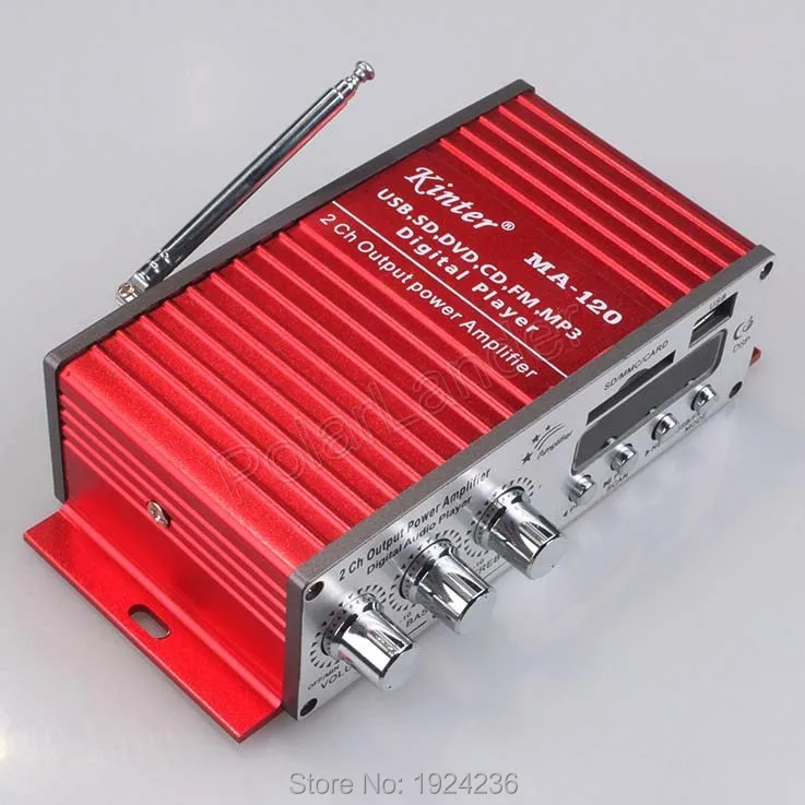 Высококачественный Цифровой Усилитель Kinter MA 120 2015 модный MP3/USB/SD карта/FM стерео FM