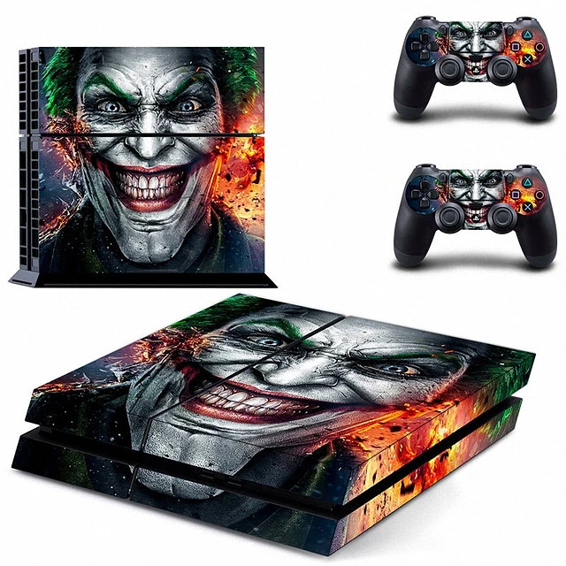 New Ps4 Skin 1set Funny Joker Zombie Game Skin Stickers For Playstation 4 Ps4 Console 2 Pcs Vinyl Decal Skin Stickers Stickers For Stickers Stickerssticker For Ps4 Aliexpress