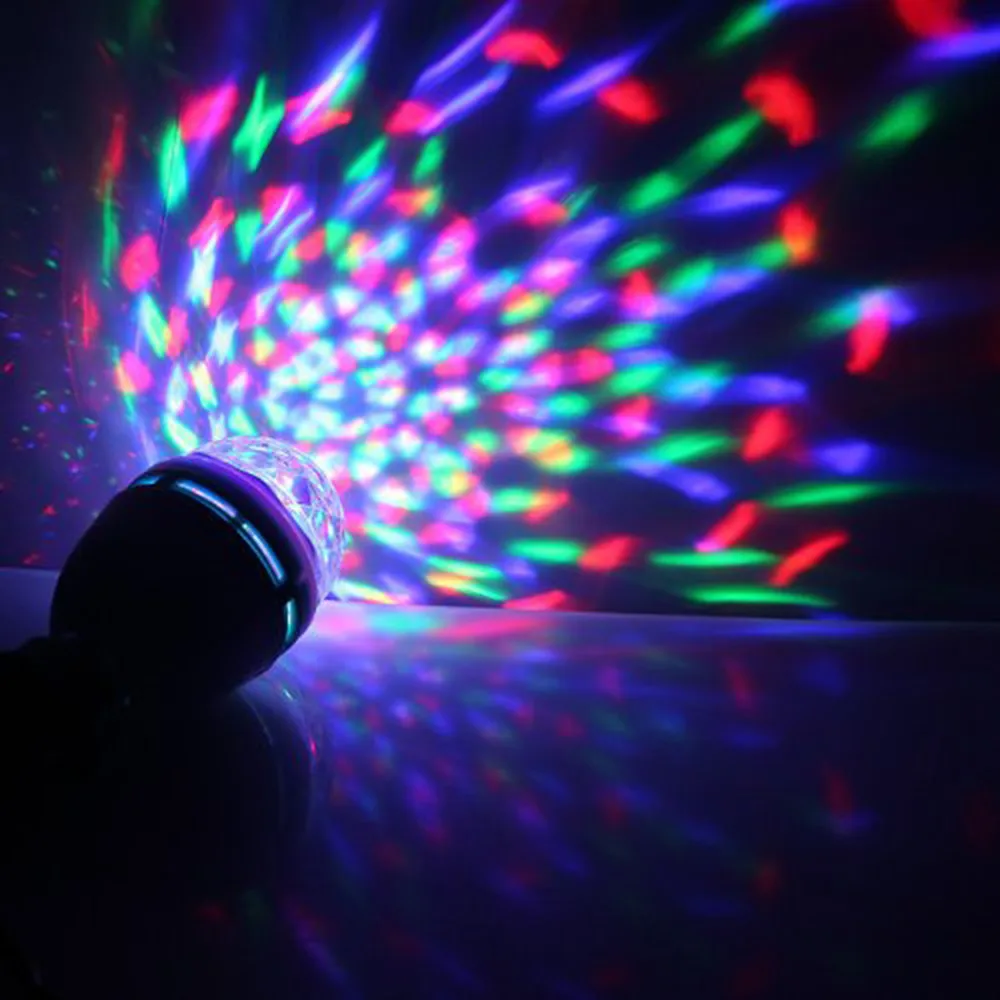 DJ Дискотека Вращающийся RGB Хрустальный светодиодный сценический свет много