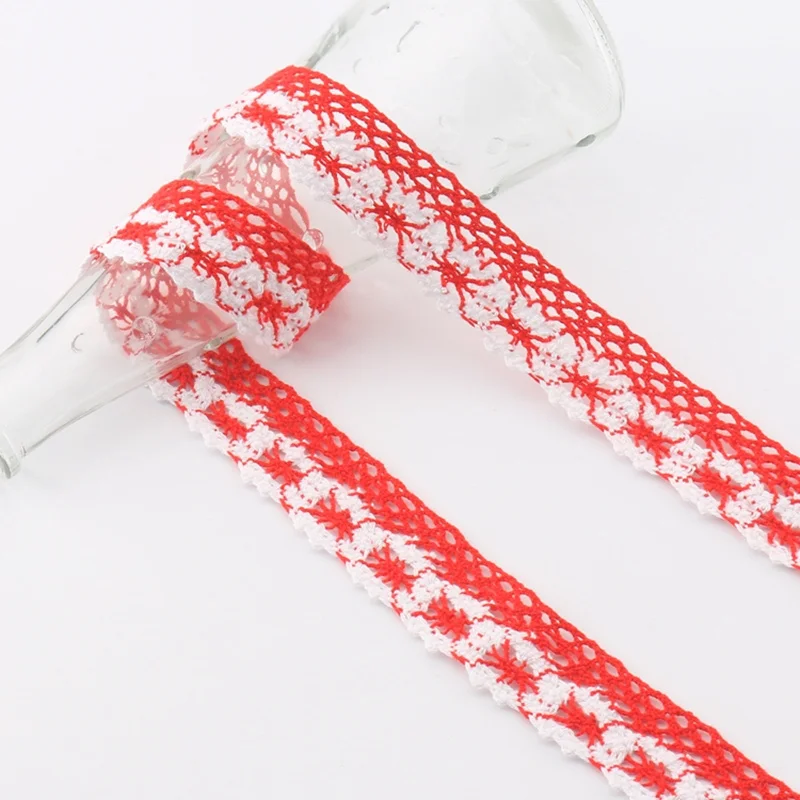 5 yard lot woven cotton lace trim Lace Fabric Clothing Decorative Ribbon Handmade Patchwork DIY Craft 5BB5506